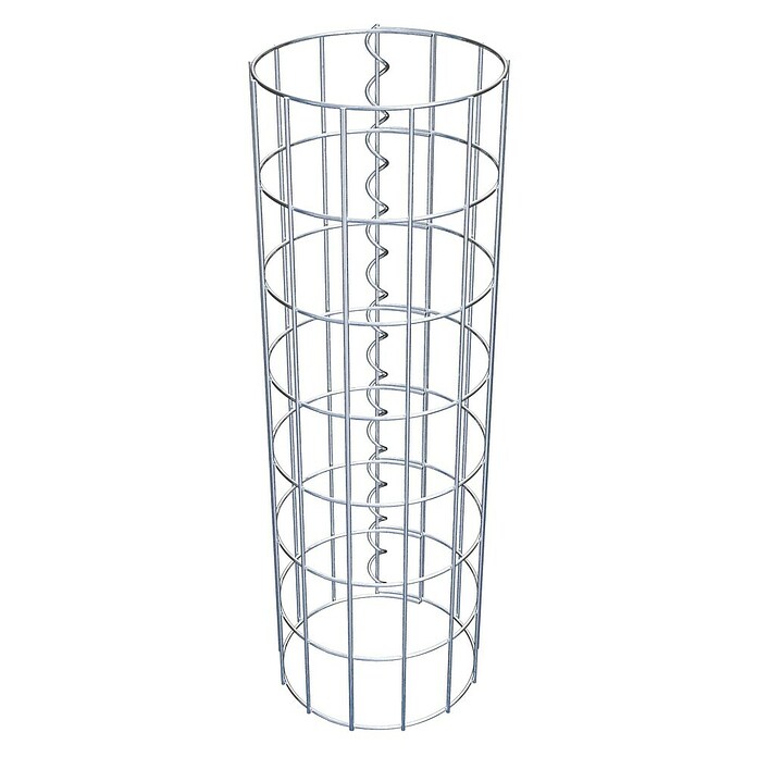 Gabiona Gabionensäule (Durchmesser: 22 cm, Höhe: 70 cm, Stahl, Maschenbreite: 50 mm, Maschenhöhe: 100 mm) | BAUHAUS