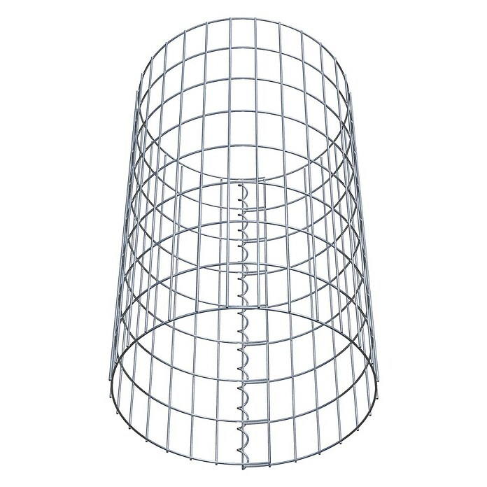 Gabiona Gabionensäule (Durchmesser: 47 cm, Höhe: 80 cm, Stahl, Maschenbreite: 50 mm, Maschenhöhe: 100 mm, Spirale) | BAUHAUS