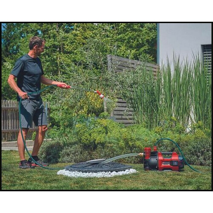 Einhell Power X-Change 18V Bomba de agua para jardín de batería 36/38 F LED Automatic (18 V, Iones de litio, Sin batería, Capacidad de bombeo máx.: 3.800 l/h) | BAUHAUS