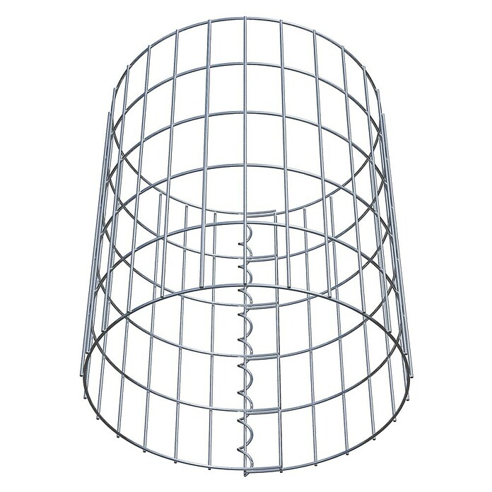 Gabiona Gabionensäule (Durchmesser: 42 cm, Höhe: 50 cm, Stahl, Maschenbreite: 50 mm, Maschenhöhe: 100 mm) | BAUHAUS