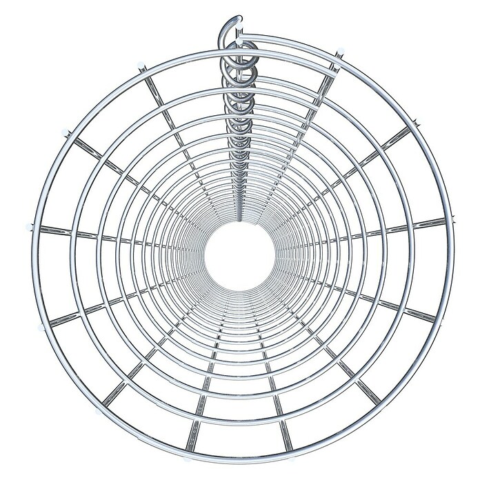 Gabiona Gabionensäule (Durchmesser: 22 cm, Höhe: 210 cm, Stahl, Maschenbreite: 50 mm, Maschenhöhe: 100 mm) | BAUHAUS