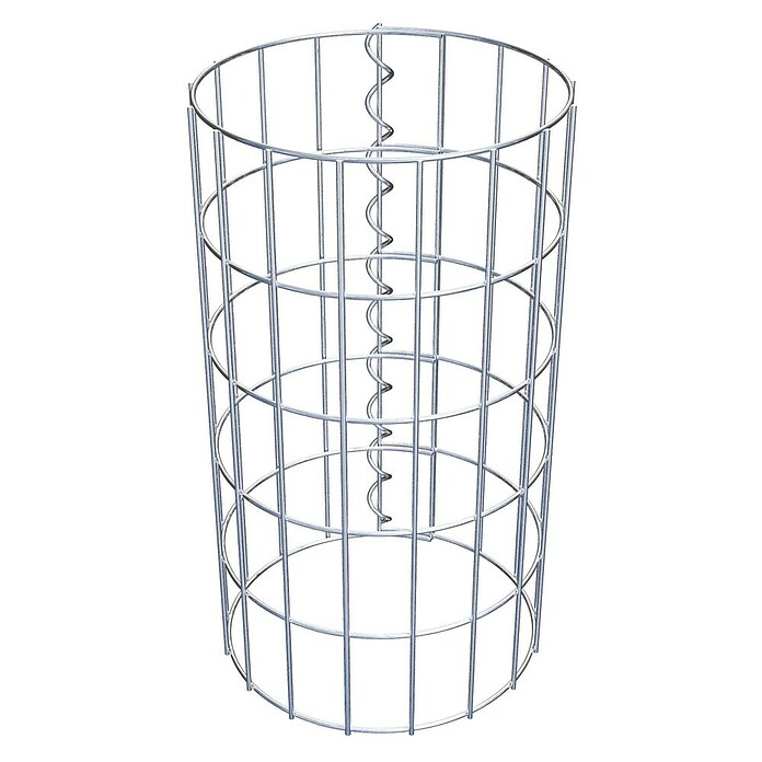 Gabiona Gabionensäule (Durchmesser: 27 cm, Höhe: 50 cm, Stahl, Maschenbreite: 50 mm, Maschenhöhe: 100 mm) | BAUHAUS