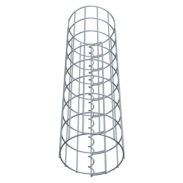 Gabiona Gabionensäule (Durchmesser: 22 cm, Höhe: 80 cm, Stahl, Maschenbreite: 50 mm, Maschenhöhe: 100 mm, Spirale) | BAUHAUS