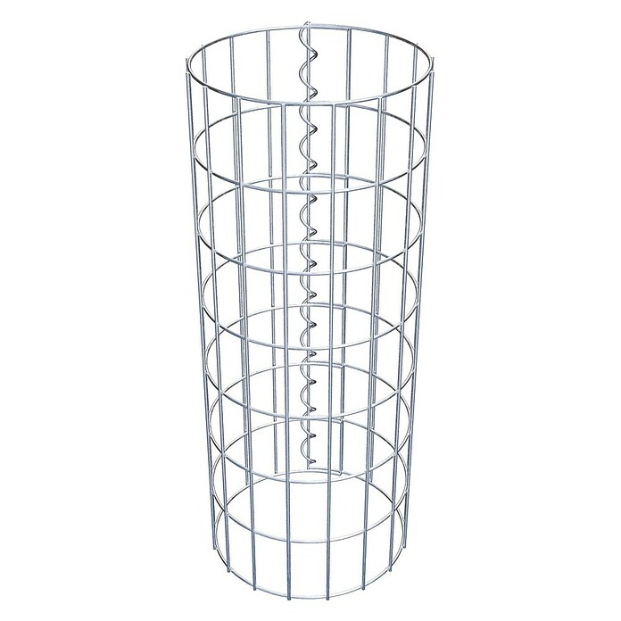 Gabiona Gabionensäule (Durchmesser: 27 cm, Höhe: 70 cm, Stahl, Maschenbreite: 50 mm, Maschenhöhe: 100 mm) | BAUHAUS