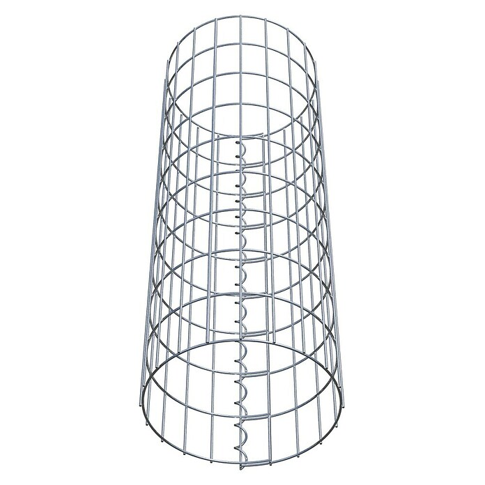 Gabiona Gabionensäule (Durchmesser: 32 cm, Höhe: 90 cm, Stahl, Maschenbreite: 50 mm, Maschenhöhe: 100 mm) | BAUHAUS