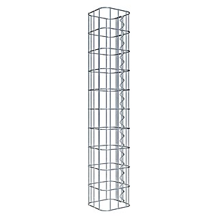 Gabiona Gabionensäule (17 x 17 x 100 cm, Metall, Maschenbreite: 50 mm, Maschenhöhe: 100 mm)