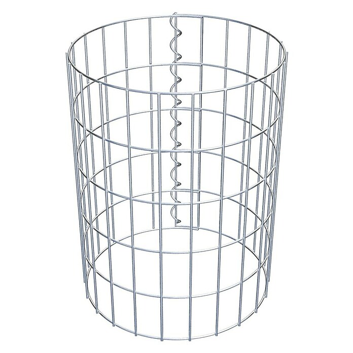 Gabiona Gabionensäule (Durchmesser: 37 cm, Höhe: 50 cm, Stahl, Maschenbreite: 50 mm, Maschenhöhe: 100 mm) | BAUHAUS