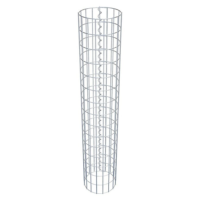 Gabiona Gabionensäule (Durchmesser: 27 cm, Höhe: 150 cm, Stahl, Maschenbreite: 50 mm, Maschenhöhe: 100 mm) | BAUHAUS