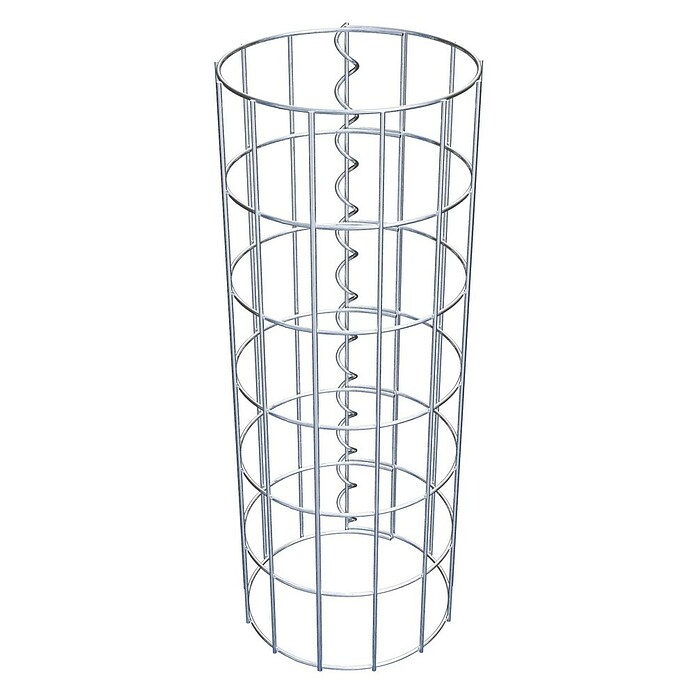 Gabiona Gabionensäule (Durchmesser: 22 cm, Höhe: 60 cm, Stahl, Maschenbreite: 50 mm, Maschenhöhe: 100 mm) | BAUHAUS