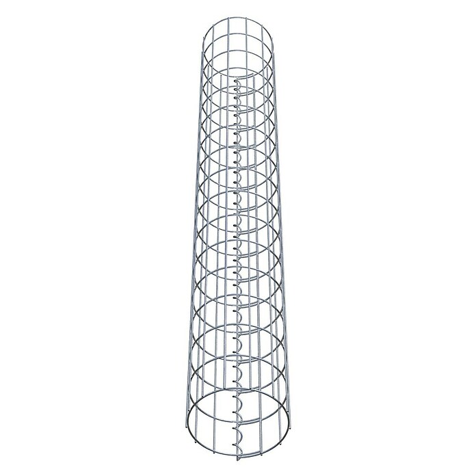 Gabiona Gabionensäule (Durchmesser: 22 cm, Höhe: 160 cm, Stahl, Maschenbreite: 50 mm, Maschenhöhe: 100 mm, Spirale) | BAUHAUS