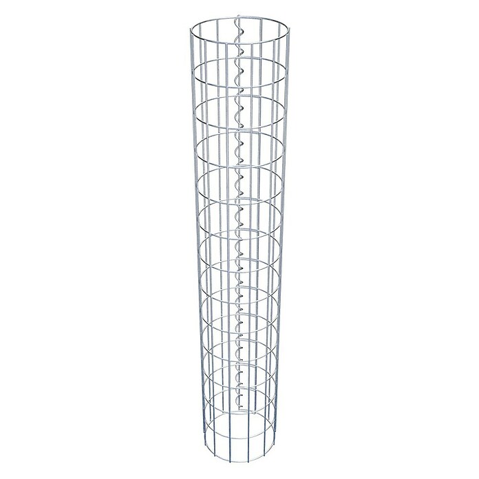 Gabiona Gabionensäule (Durchmesser: 22 cm, Höhe: 130 cm, Stahl, Maschenbreite: 50 mm, Maschenhöhe: 100 mm) | BAUHAUS