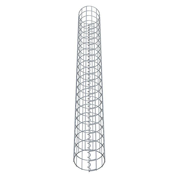 Gabiona Gabionensäule (Durchmesser: 22 cm, Höhe: 210 cm, Stahl, Maschenbreite: 50 mm, Maschenhöhe: 100 mm) | BAUHAUS