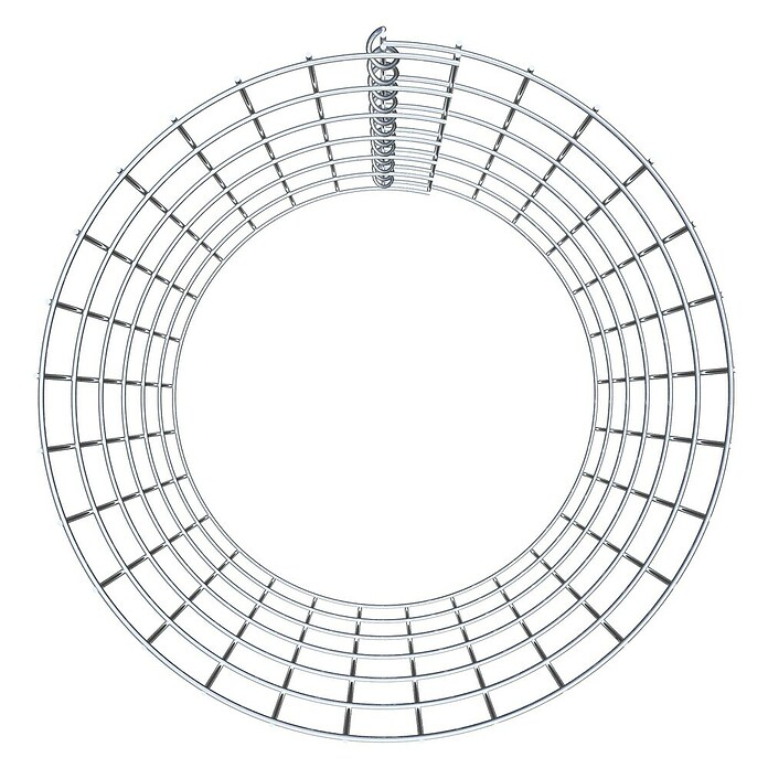 Gabiona Gabionensäule (Durchmesser: 47 cm, Höhe: 60 cm, Stahl, Maschenbreite: 50 mm, Maschenhöhe: 100 mm) | BAUHAUS