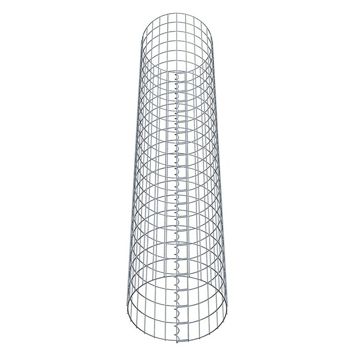 Gabiona Gabionensäule (Durchmesser: 42 cm, Höhe: 210 cm, Stahl, Maschenbreite: 50 mm, Maschenhöhe: 100 mm) | BAUHAUS