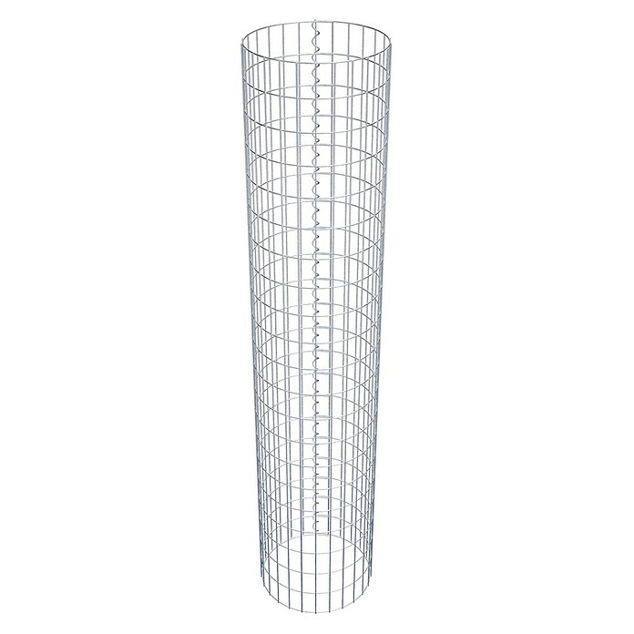 Gabiona Gabionensäule (Durchmesser: 42 cm, Höhe: 210 cm, Stahl, Maschenbreite: 50 mm, Maschenhöhe: 100 mm) | BAUHAUS