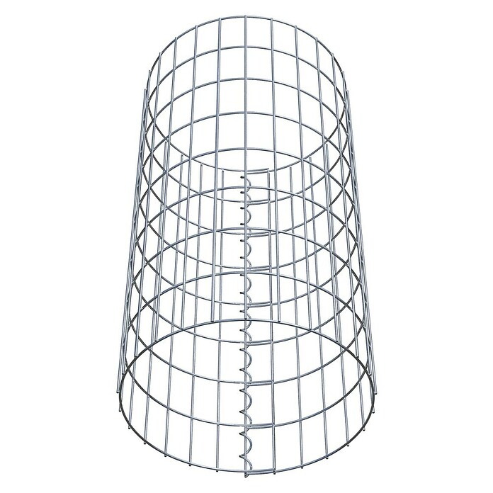 Gabiona Gabionensäule (Durchmesser: 42 cm, Höhe: 80 cm, Stahl, Maschenbreite: 50 mm, Maschenhöhe: 100 mm, Spirale) | BAUHAUS