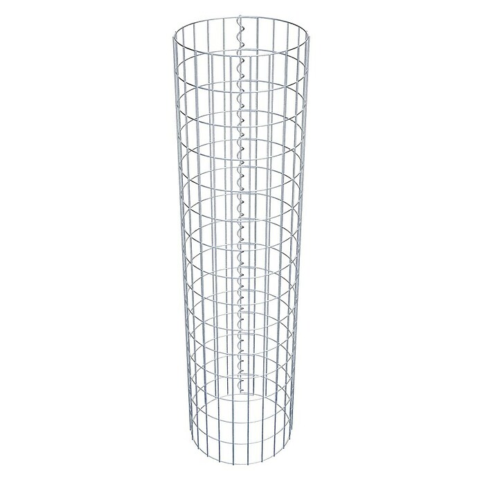 Gabiona Gabionensäule (Durchmesser: 37 cm, Höhe: 150 cm, Stahl, Maschenbreite: 50 mm, Maschenhöhe: 100 mm) | BAUHAUS