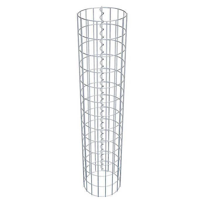 Gabiona Gabionensäule (Durchmesser: 27 cm, Höhe: 130 cm, Stahl, Maschenbreite: 50 mm, Maschenhöhe: 100 mm) | BAUHAUS