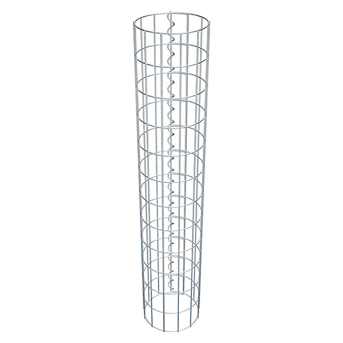 Gabiona Gabionensäule (Durchmesser: 22 cm, Höhe: 120 cm, Stahl, Maschenbreite: 50 mm, Maschenhöhe: 100 mm) | BAUHAUS