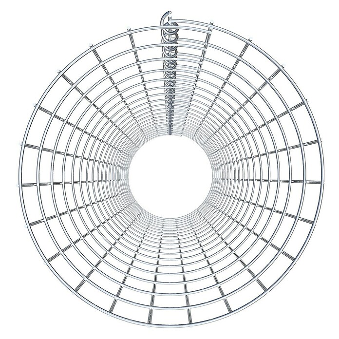 Gabiona Gabionensäule (Durchmesser: 37 cm, Höhe: 190 cm, Stahl, Maschenbreite: 50 mm, Maschenhöhe: 100 mm) | BAUHAUS