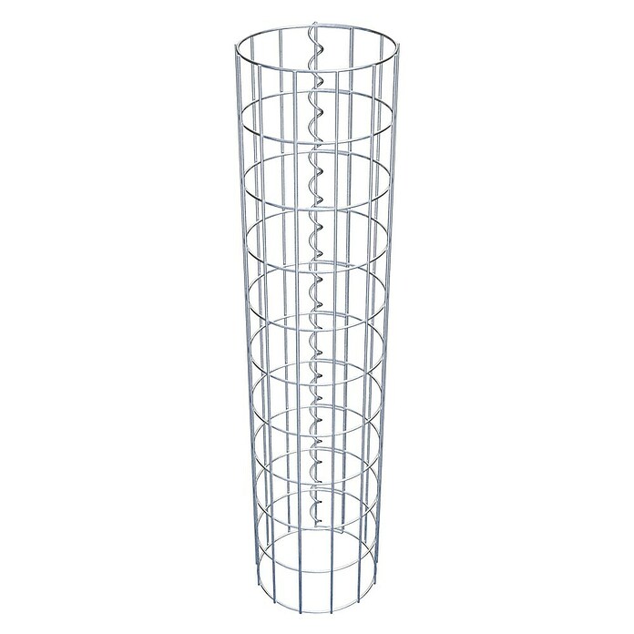 Gabiona Gabionensäule (Durchmesser: 22 cm, Höhe: 100 cm, Stahl, Maschenbreite: 50 mm, Maschenhöhe: 100 mm) | BAUHAUS