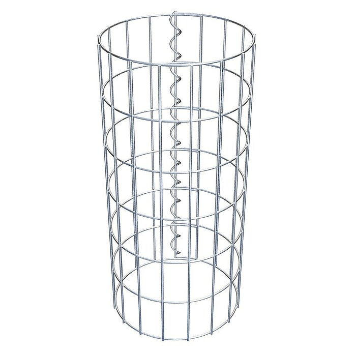 Gabiona Gabionensäule (Durchmesser: 27 cm, Höhe: 60 cm, Stahl, Maschenbreite: 50 mm, Maschenhöhe: 100 mm) | BAUHAUS