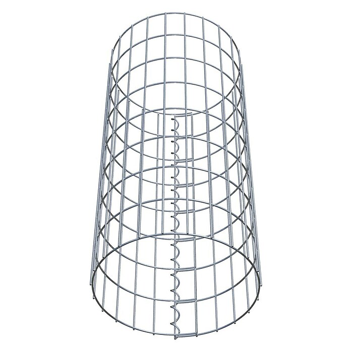 Gabiona Gabionensäule (Durchmesser: 37 cm, Höhe: 80 cm, Stahl, Maschenbreite: 50 mm, Maschenhöhe: 100 mm, Spirale) | BAUHAUS