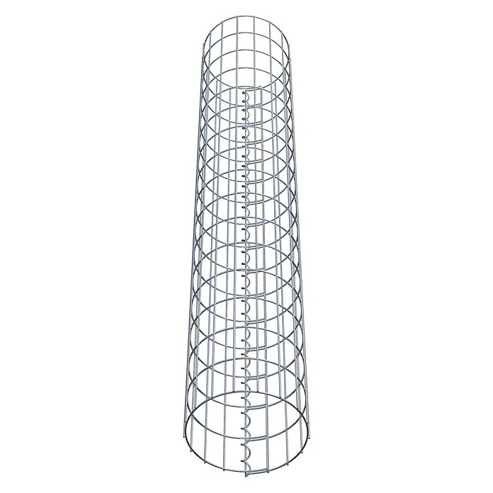 Gabiona Gabionensäule (Durchmesser: 27 cm, Höhe: 160 cm, Stahl, Maschenbreite: 50 mm, Maschenhöhe: 100 mm, Spirale) | BAUHAUS