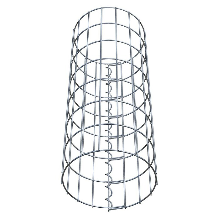 Gabiona Gabionensäule (Durchmesser: 27 cm, Höhe: 70 cm, Stahl, Maschenbreite: 50 mm, Maschenhöhe: 100 mm) | BAUHAUS
