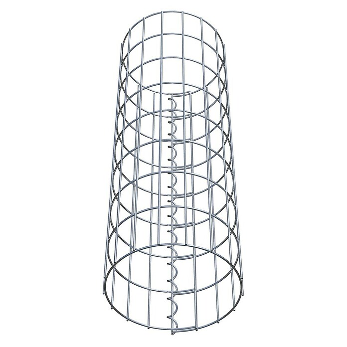 Gabiona Gabionensäule (Durchmesser: 27 cm, Höhe: 80 cm, Stahl, Maschenbreite: 50 mm, Maschenhöhe: 100 mm, Spirale) | BAUHAUS