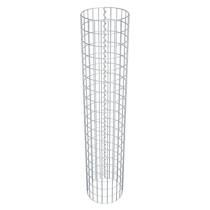 Gabiona Gabionensäule (Durchmesser: 37 cm, Höhe: 190 cm, Stahl, Maschenbreite: 50 mm, Maschenhöhe: 100 mm) | BAUHAUS