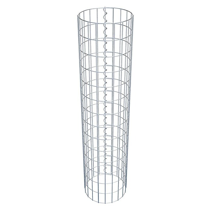 Gabiona Gabionensäule (Durchmesser: 32 cm, Höhe: 140 cm, Stahl, Maschenbreite: 50 mm, Maschenhöhe: 100 mm) | BAUHAUS