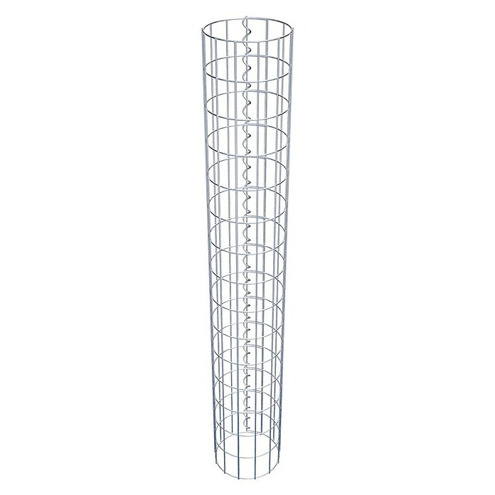 Gabiona Gabionensäule (Durchmesser: 22 cm, Höhe: 150 cm, Stahl, Maschenbreite: 50 mm, Maschenhöhe: 100 mm) | BAUHAUS