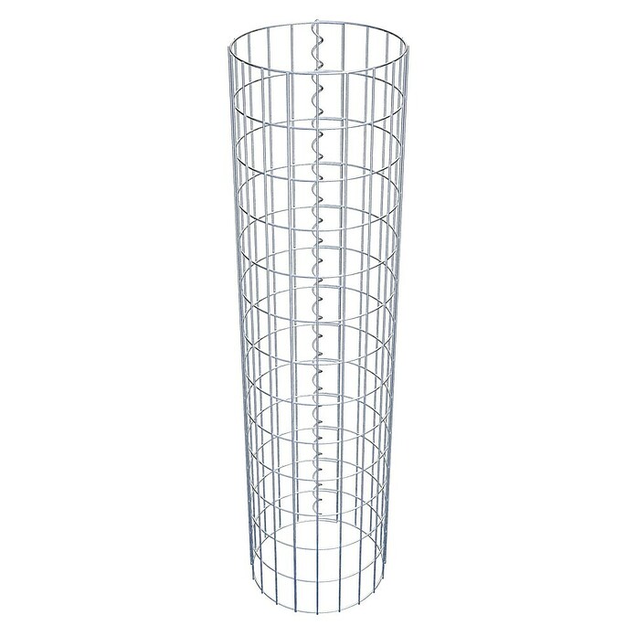 Gabiona Gabionensäule (Durchmesser: 32 cm, Höhe: 130 cm, Stahl, Maschenbreite: 50 mm, Maschenhöhe: 100 mm) | BAUHAUS