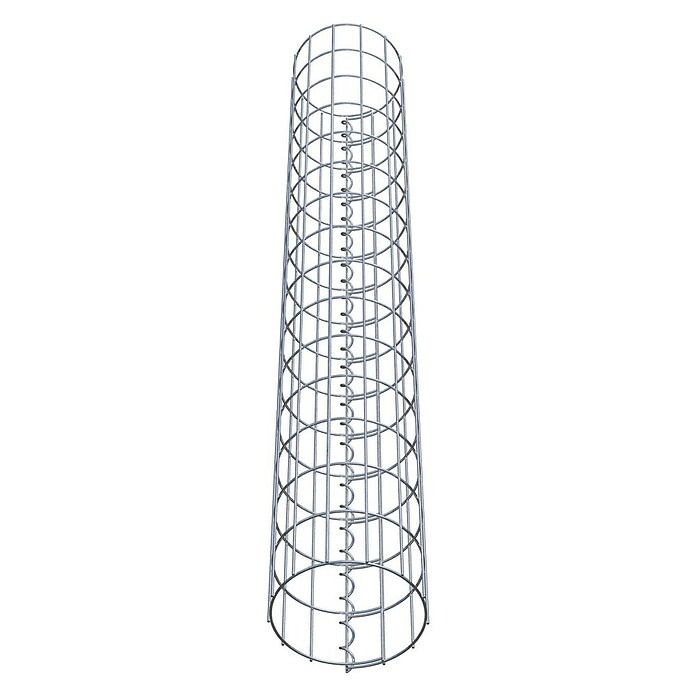 Gabiona Gabionensäule (Durchmesser: 22 cm, Höhe: 150 cm, Stahl, Maschenbreite: 50 mm, Maschenhöhe: 100 mm) | BAUHAUS