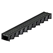 ACO Self Hexaline Kunststof goot (100 x 12,9 x 8,2 cm, Zwart)