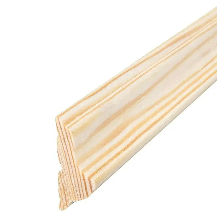 Profilleiste - 90 x 2,9 x 1,4 cm, Kiefer - Holzleiste, ideal für Rahmen und Dekoration. Natürliche Maserung verleiht Wärme und Charakter. Perfekt für DIY-Projekte und Innenausbau.