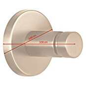Tesa Moon Handtuchhaken (Bronze, Matt) | BAUHAUS