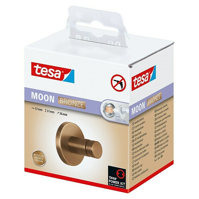 Tesa Moon Handtuchhaken (Bronze, Matt) | BAUHAUS