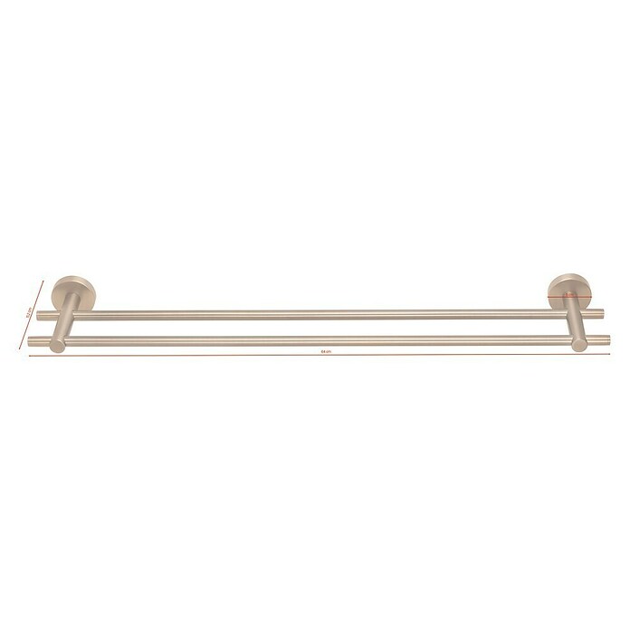 Tesa Moon Badetuchhalter (Breite: 64 cm, Bronze, Matt) | BAUHAUS