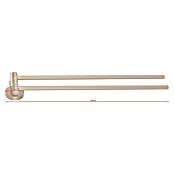 Tesa Moon Handtuchhalter (2-armig, Bronze, Matt) | BAUHAUS