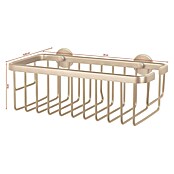 Tesa Moon Kupaonska tuš polica  (D x Š x V: 12,5 x 25 x 9,2 cm, Brončana, Mat) | BAUHAUS