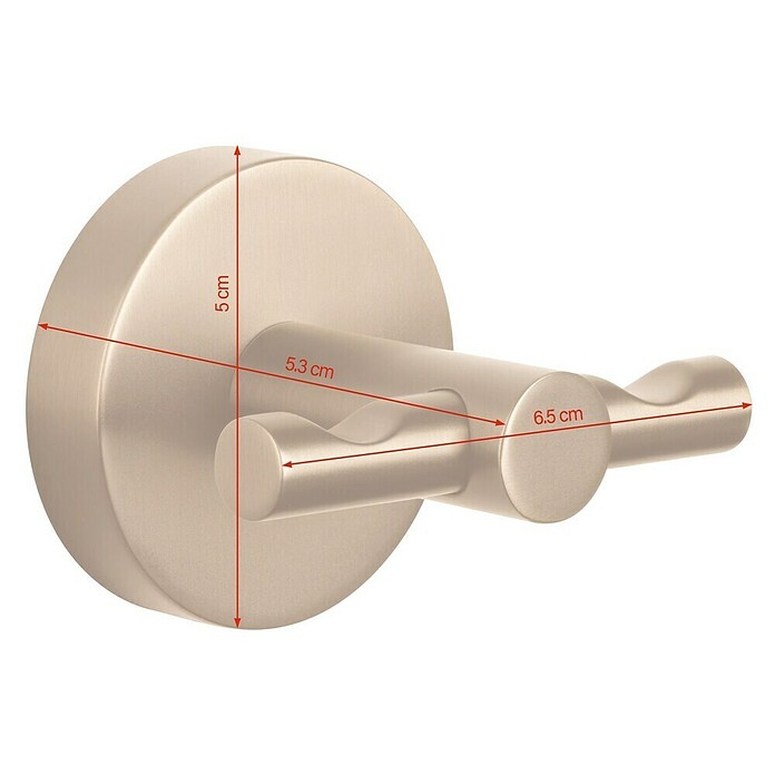 Tesa Moon Handtuchhaken (2-armig, Bronze, Matt) | BAUHAUS