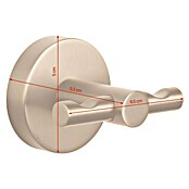 Tesa Moon Handtuchhaken (2-armig, Bronze, Matt) | BAUHAUS