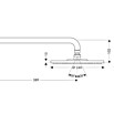 Hansgrohe Set rociador (Diámetro: 24 cm, 18 l/min a 3 bar, Montaje en la pared, Cromo)