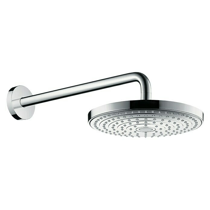 Hansgrohe Kopfbrausen-Set Raindance Select S 240Durchmesser: 24 cm, 17 l/min bei 3 bar, Wandmontage, Chrom Front View