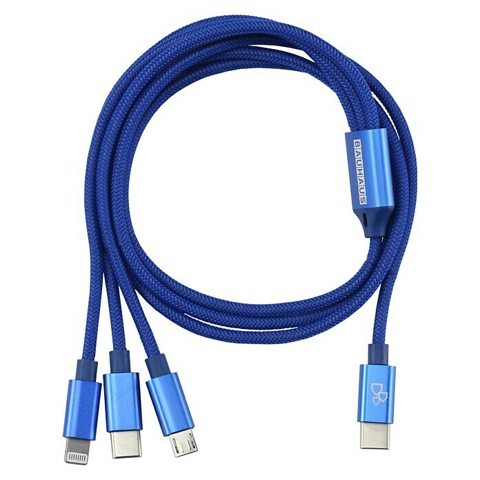 BAUHAUS Câble de chargement USB 3 en 1