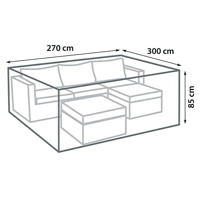 Sunfun Lounge-Set Schutzhülle (L x B x H: 270 x 300 x 85 cm)