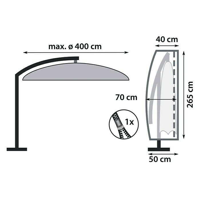 Sunfun Schirm-SchutzhüllePolyester, Passend für: Ampelschirm Unknown