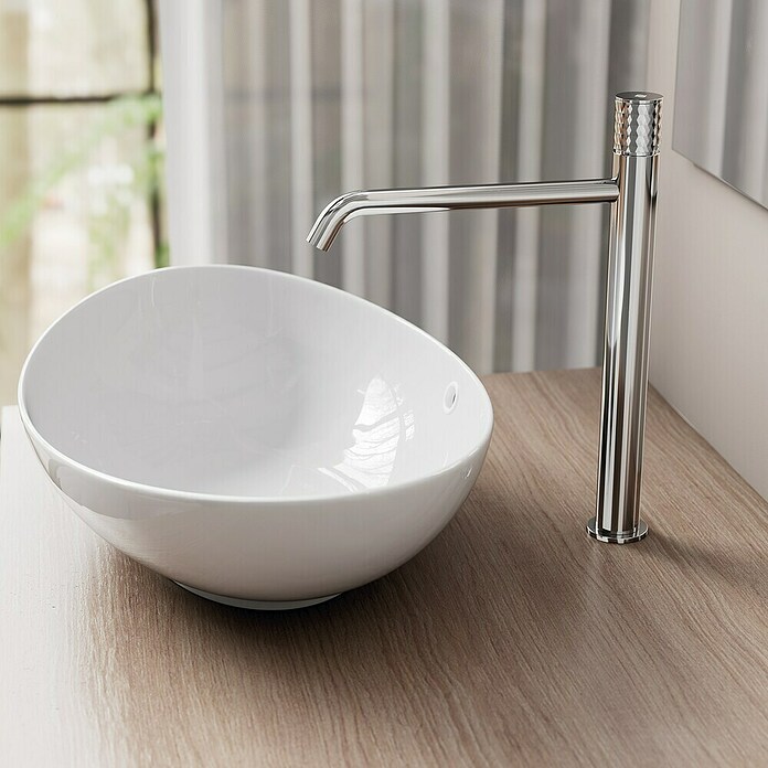 IO Helios Grifo de lavabo alto (Cromo) | BAUHAUS